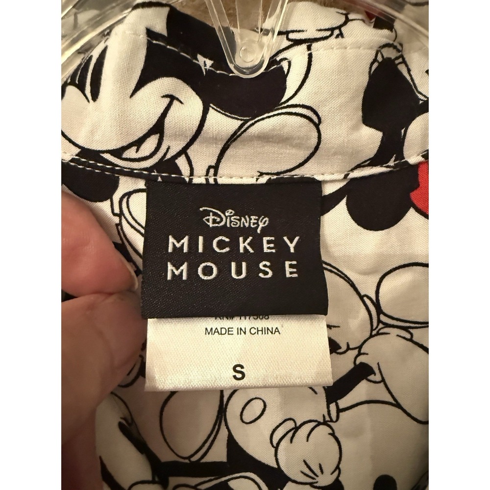 Disney Men's Mickey Mouse 100% Rayon Short-Sleeve Shirt Size S Brand New NWT - Picture 10 of 10